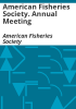 American_Fisheries_Society__Annual_meeting