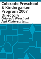Colorado_Preschool___Kindergarten_Program_2007_directory