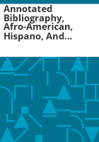 Annotated_bibliography__Afro-American__Hispano__and_Amerind_with_audio-visual_material_list
