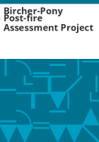 Bircher-Pony_post-fire_assessment_project