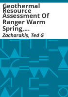 Geothermal_resource_assessment_of_Ranger_warm_spring__Colorado