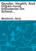 Gender__health__and_urban-rural_influences_on_school_attendance_in_Nepal